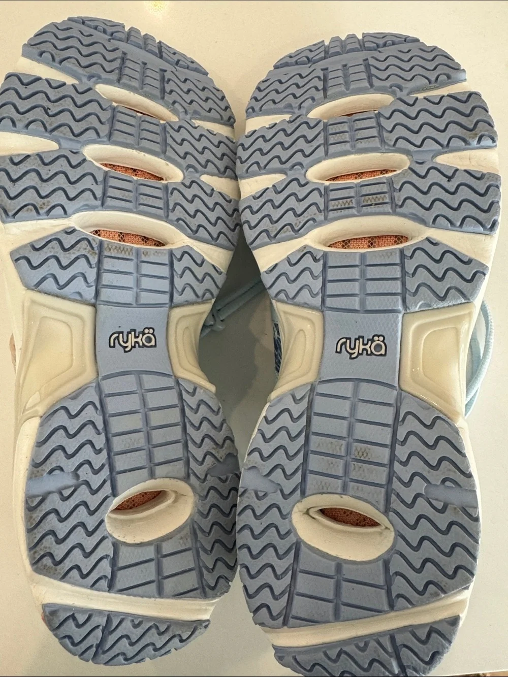 Brand NEW: Ryka Women's Light Blue and Peach Athletic Sneakers - Picture 5 of 5